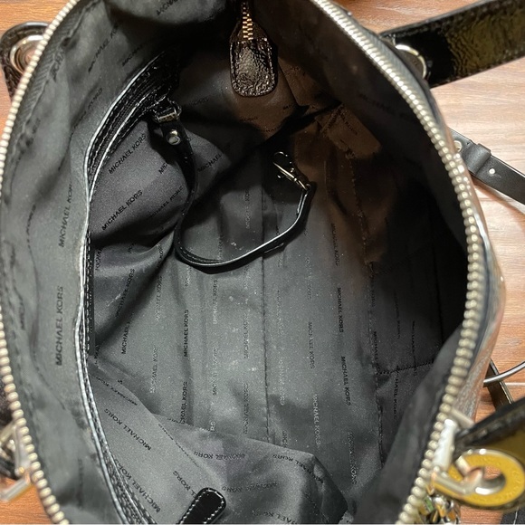 Michael Kors Black Handbag w/ Detachable Shoulder Strap - Picture 5 of 8